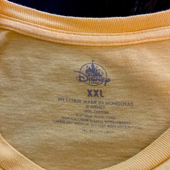 Walt Disney World Vintage Style Retro Colorful Graphic T Shirt XXL Tee Yellow - Picture 3 of 4
